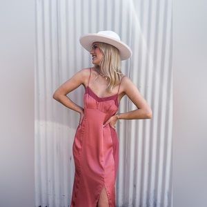 Free People City Cool Midi Slip in Canyon Clay